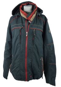 Pánská tmavomodrá šusťáková jarní bunda s kapucí Redpoint 