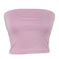 Dámsky svetloružový bandeau top Shein