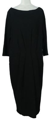 Dámske čierne vzorované midi šaty Monsoon