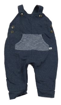 Tmavomodré na traké tepláky s pruhovanou klokankou George