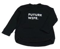 Černé triko s nápisem