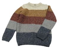 Barevný pruhovaný svetr primark