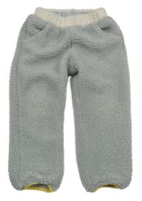Svetlosivé huňaté podšité nohavice Zara
