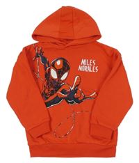 Červená mikina se Spidermanem a kapucí Primark