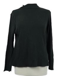 Dámske antracitové rebrované tričko Shein