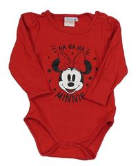 Červené body s Minnie Disney