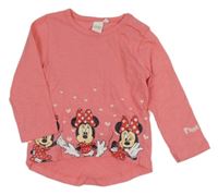 Růžové triko s Minnie Disney