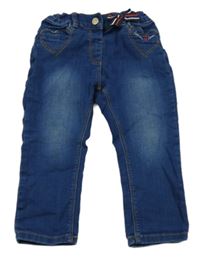 Tmavomodré rifle s mašlí C&A