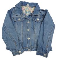 Modrá rifľová bunda TU