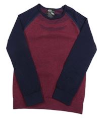 Vinovo-tmavomodré spodné funkčné tričko Lupilu