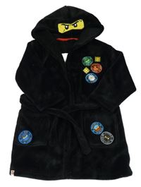 Černý chlupatý župan s kapucí - Lego Ninjago