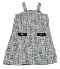 Sivo-čierne melírované šaty River Island