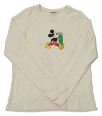 Nové - Vanilkové tričko s Mickeym Disney