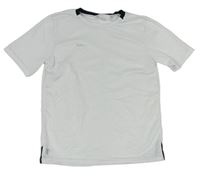 Bielo-čierne funkčné športové tričko Decathlon