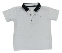 Bielo-čierne polo tričko so vzorom Matalan