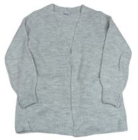 Šedý svetrový cardigan Page one young