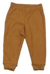 Béžové rebrované tepláky Primark