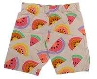 Broskvové elastické kraťasy s melónmi Primark