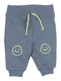 Modrošedé tepláky se smajlíky Primark