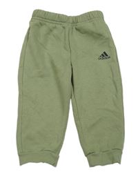 Khaki tepláky Adidas