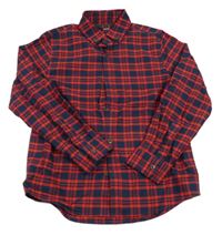 Nové - Červeno-tmavomodrá kockovaná košeľa zn. Next
