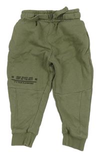 Khaki tepláky s nápisom zn. George