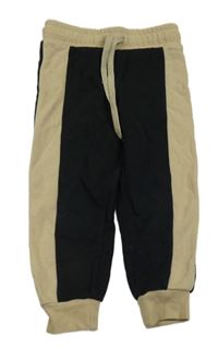 Černo-béžové tepláky Jeff&Co