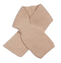 Svetloružová pletená šál