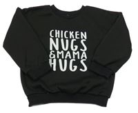 Čierna mikina s nápisom