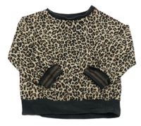 Čierno-béžová vzorovaná mikina Next