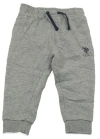 Šedé tepláky s logem U.S. Polo Assn.