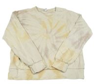 Béžovo-farebná batikovaná mikina Lindex