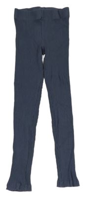 Modrošedé rebrované legíny Matalan