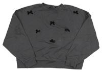 Sivá crop mikina s mašličkami George