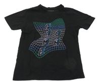 Čierne tričko s potlačou Primark