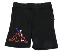 Čierne elastické kraťasy s logom Kappa