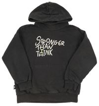 Šedá mikina s nápisem a kapucí M&S