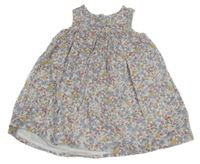 Biele menšestrové kvetované šaty Nutmeg