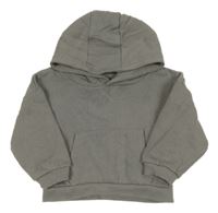 Sivá mikina s klokankou a kapucňou Primark