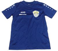 Tmavomodrý sportovní fotbalový dres s erbem JAKO