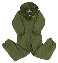 Khaki šušťáková zimná funkčná kombinéza s kapucňou zn. TRESPASS