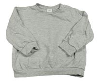 Sivá melírovaná mikina H&M