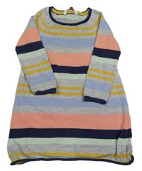 Pruhované svetrové šaty se třpytkami John Lewis