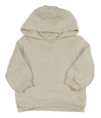 Smotanová melírovaná mikina s dinosaurami a kapucňou Mothercare