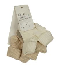 Nové - 4x - Žebrované ponožky F&F