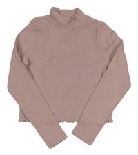 Staroružový rebrovaný crop rolák M&S