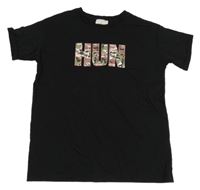 Čierne tričko s army nápisom LIPSY LONDON