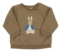 Hnedá mikina s králíčkem - Peter Rabbit M&S