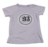 Světlefialové funkční sportovní tričko s číslem a nápisy ERGEENOMIXX