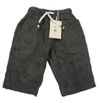 Nové - tmavošedé manšestráky LEIGH TUCKER